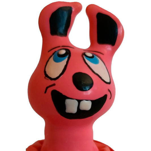 Handmålade novelty kondomer Skrattande Rosa Hare
