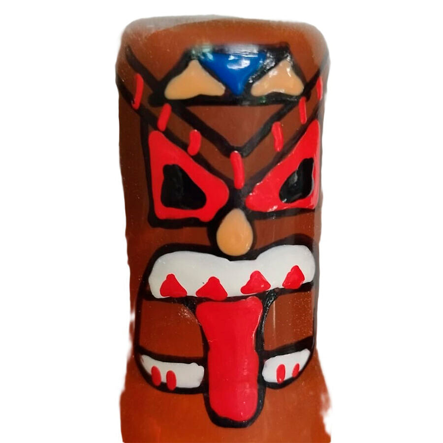 Handmålade novelties kondomer Tiki Totem-01