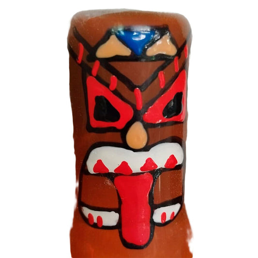 Handmålade novelties kondomer Tiki Totem-01