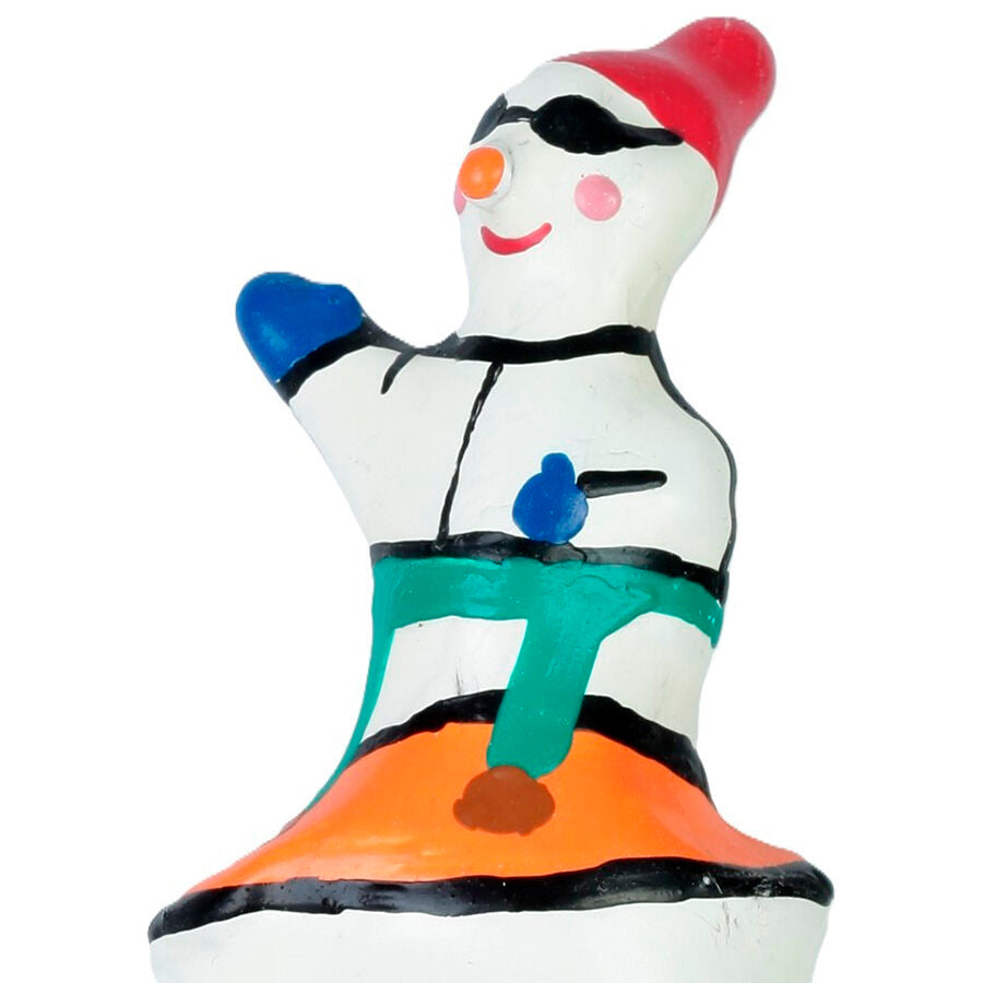 Handmålade novitetskondomer med snowboarder-design