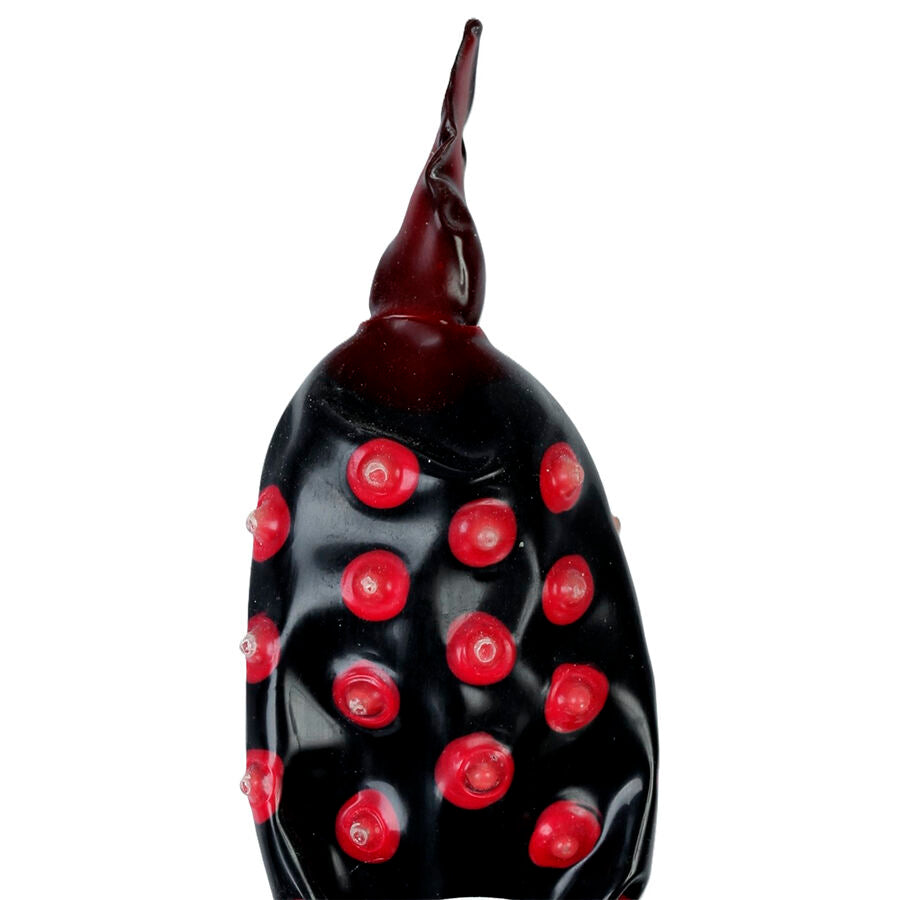 Handmålade novelty kondomer Black Fakir XL