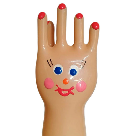 Handmålade novelty kondomer Big Happy Hand XL