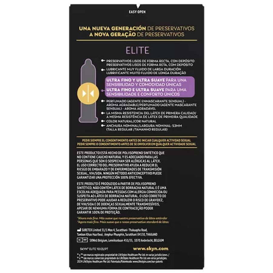 SKYN - ELITE ULTRA-THIN KONDOMER 10 ENHETER