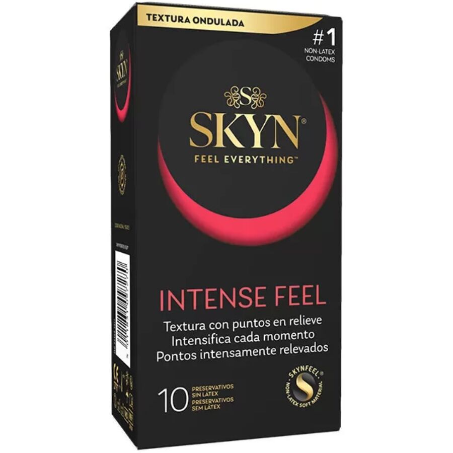 SKYN Intense Feel texturerad kondom med vågig design, 10 enheter