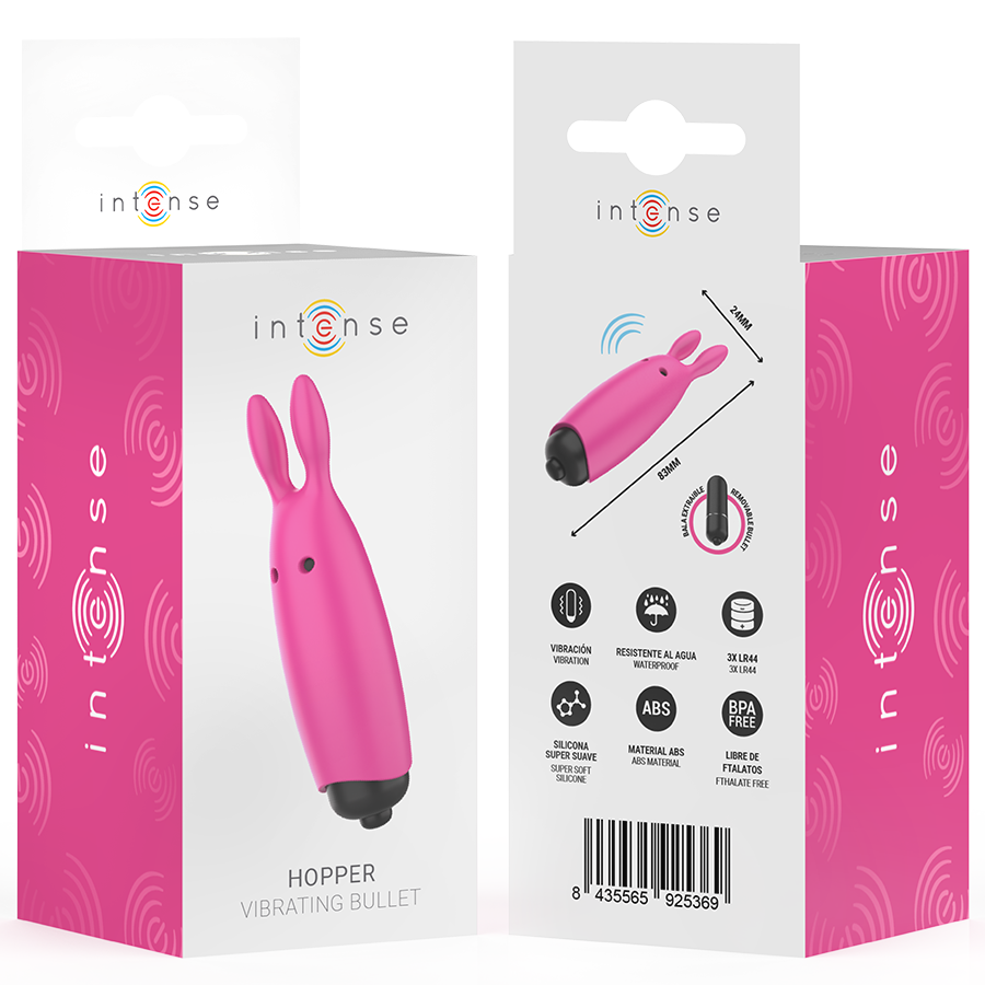 INTENSE - HOPPER PINK VIBRERANDE BULLET 8,3 X 2,4 CM