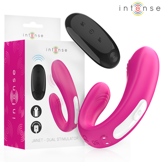 INTENSE Janet U-formad stimulator och vibrator med fjärrkontroll