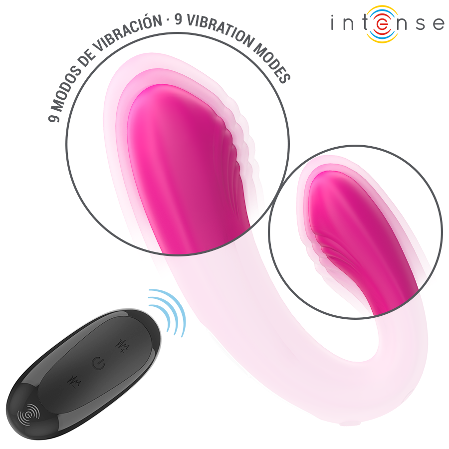 INTENSE Janet U-formad stimulator och vibrator med fjärrkontroll
