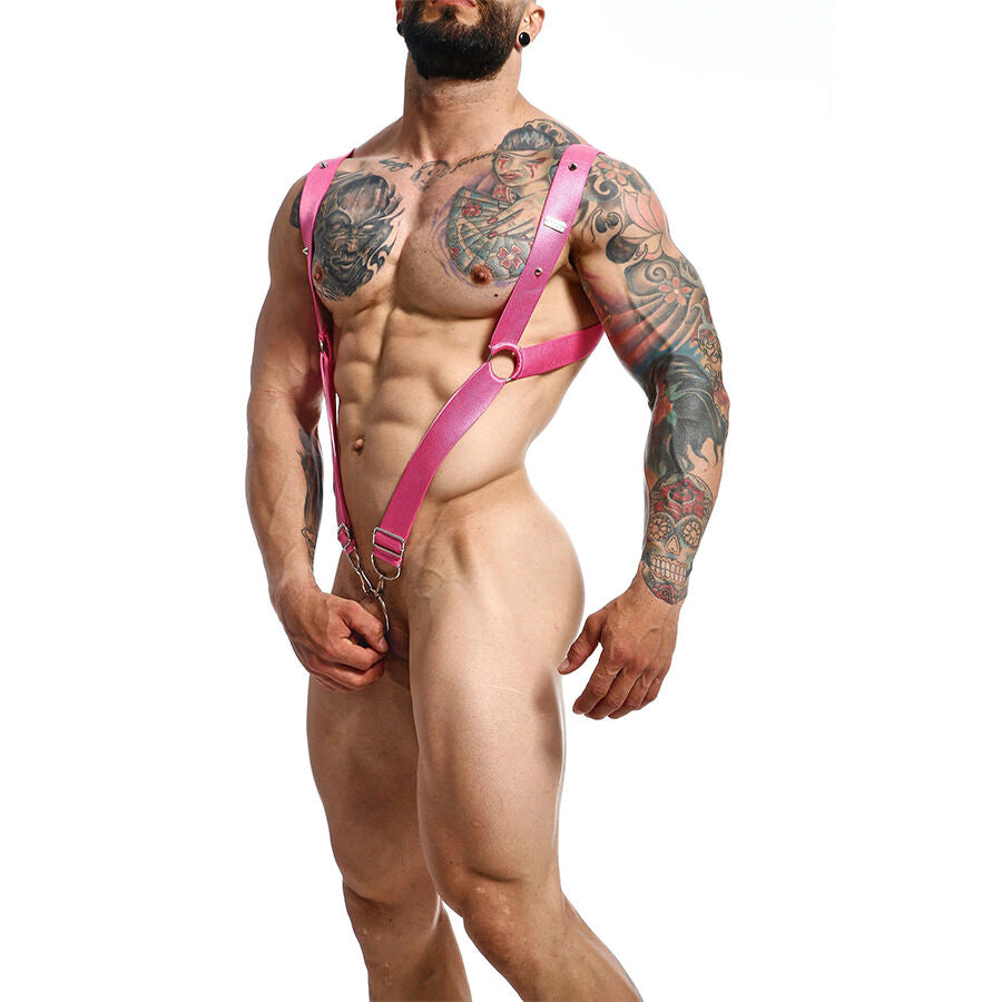 MOB Dngeon Pink Straight Harness i en storlek