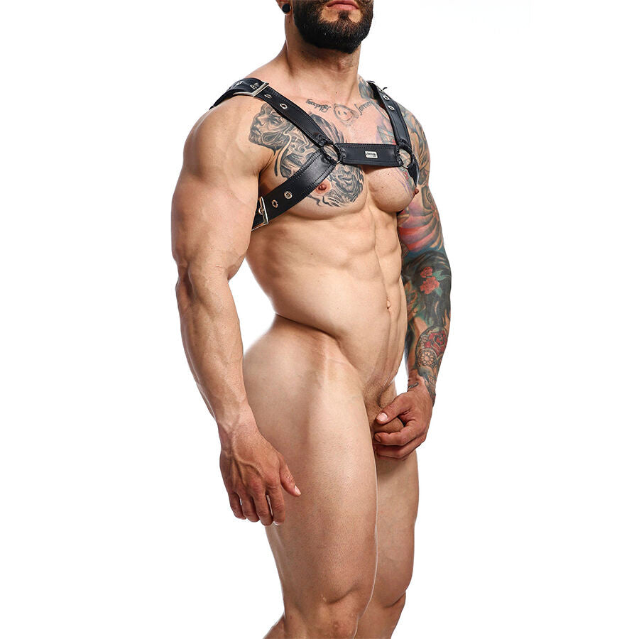 MOB Dngeon Black Chain Harness i konstläder