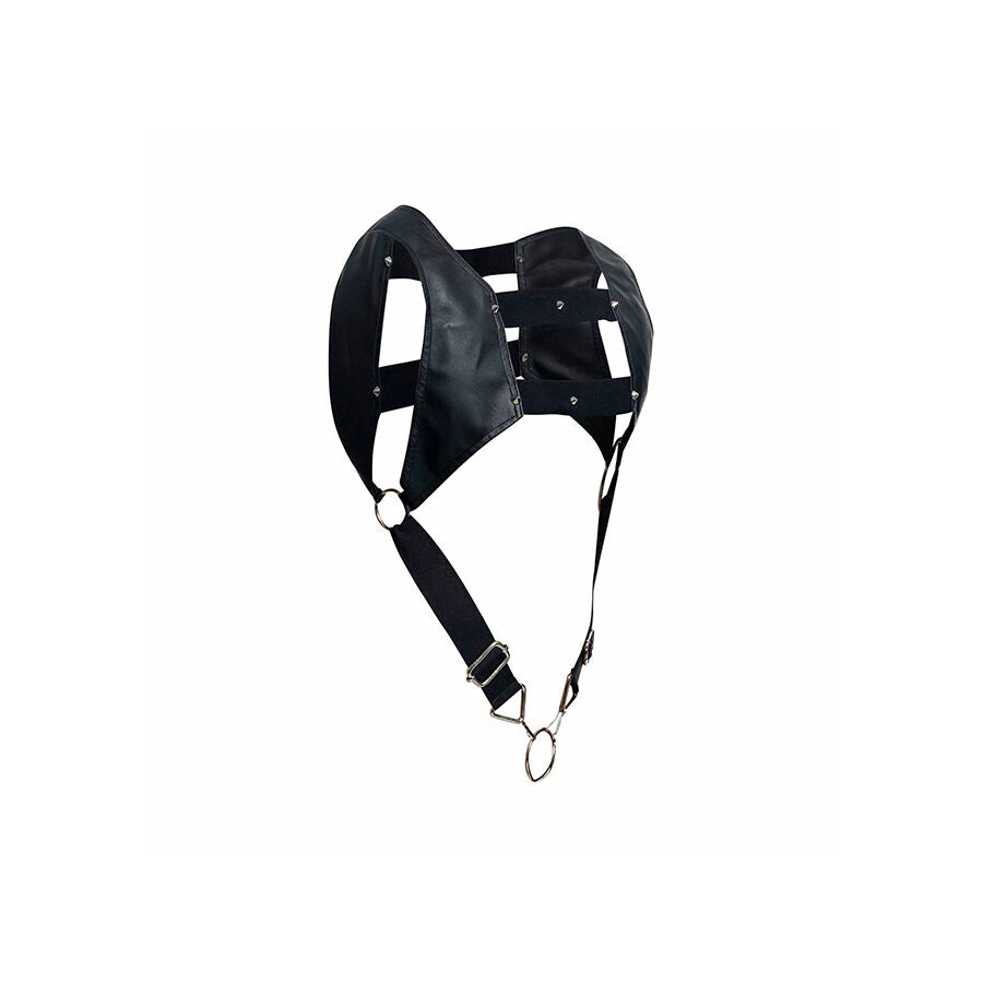 MOB DNGEON BLACK HARNESS med övre penisring