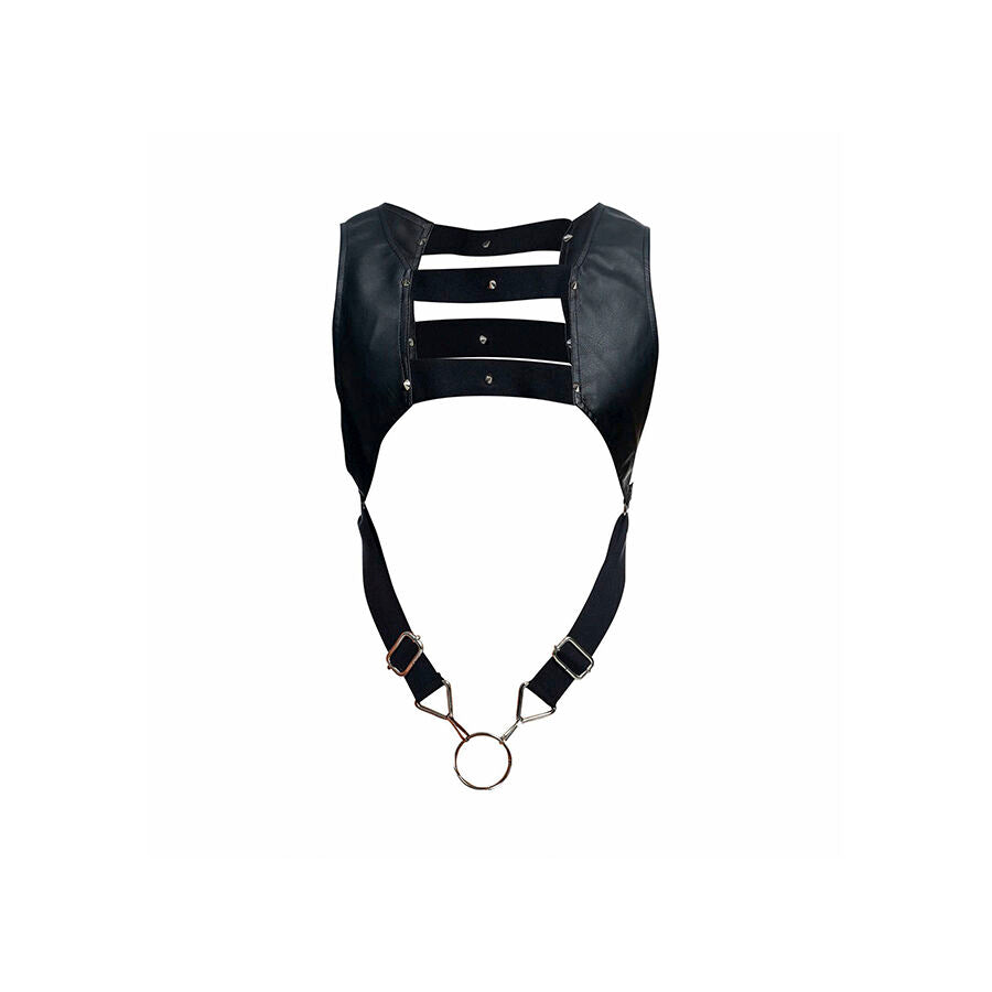 MOB DNGEON BLACK HARNESS med övre penisring