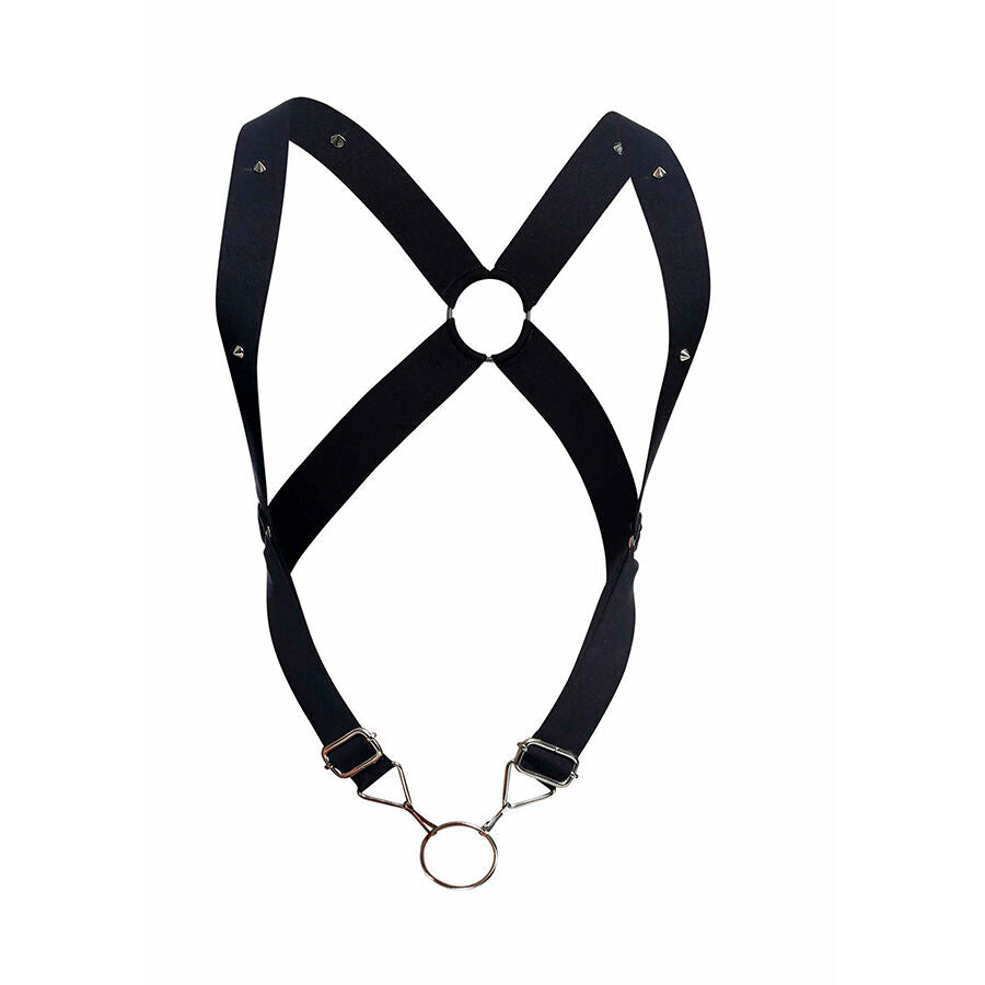 MOB DNGEON BLACK CROSS BACK HARNESS i svart