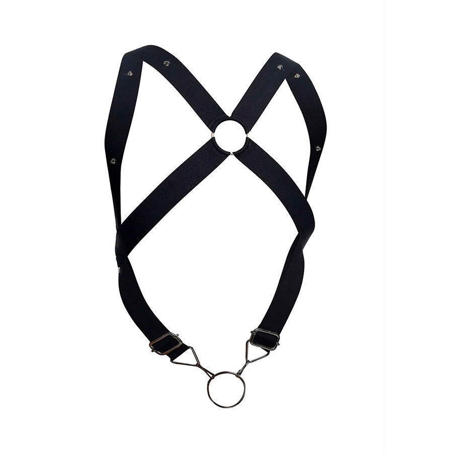MOB DNGEON BLACK CROSS BACK HARNESS i svart
