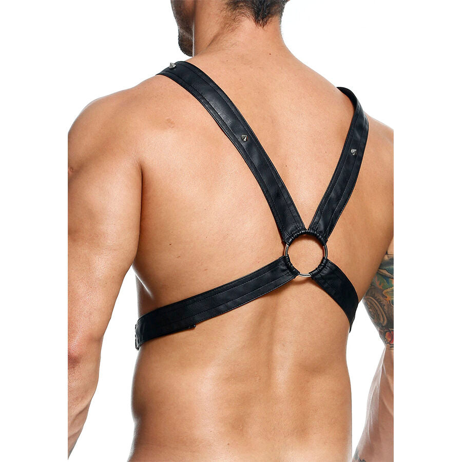 MOB - DNGEON CROSSED BLACK CHAIN HARNESS EN STORLEK