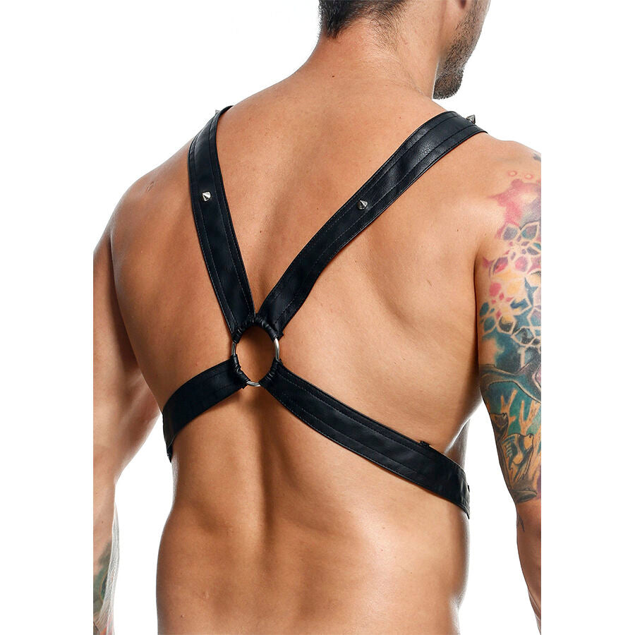 MOB - DNGEON CROSSED BLACK CHAIN HARNESS EN STORLEK