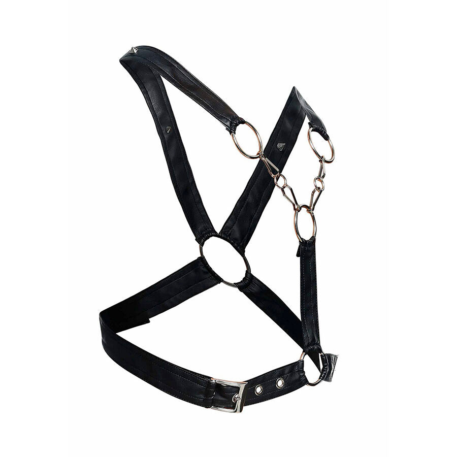 MOB - DNGEON CROSSED BLACK CHAIN HARNESS EN STORLEK