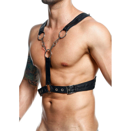 MOB - DNGEON CROSSED BLACK CHAIN HARNESS EN STORLEK