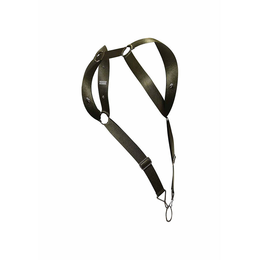 MOB DNGEON GREEN STRAIGHT BACK HARNESS