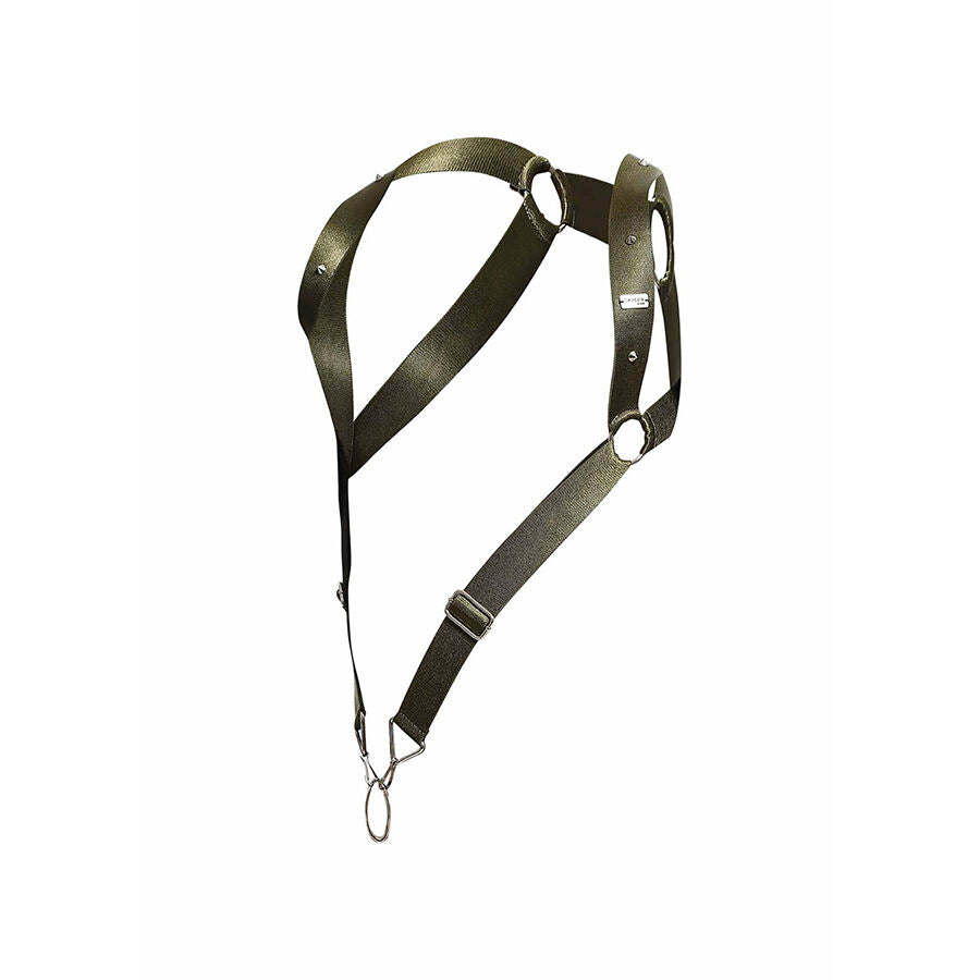 MOB DNGEON GREEN STRAIGHT BACK HARNESS