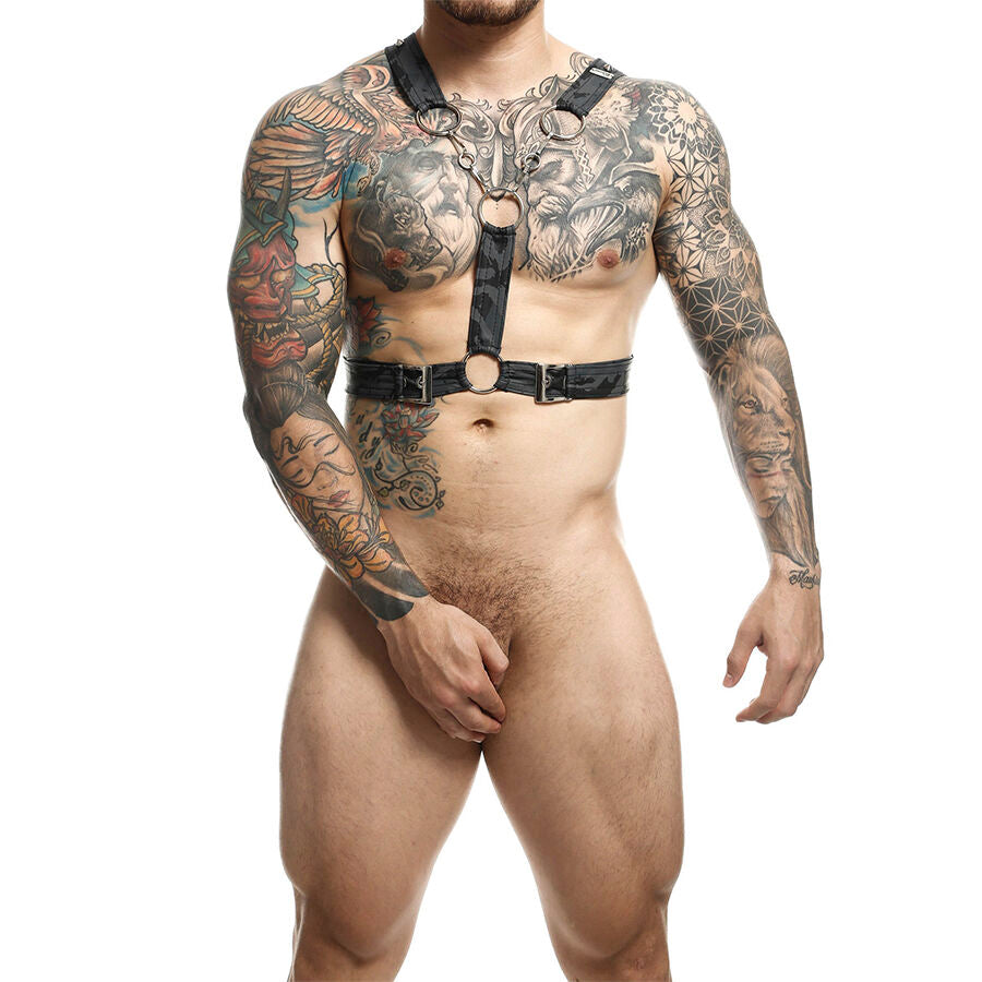 MOB - DNGEON SILVER HARNESS MED KEDJOR EN STORLEK