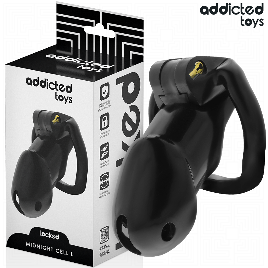 ADDICTED TOYS LOCKED Mindnight Cell kyskhetsbur storlek L