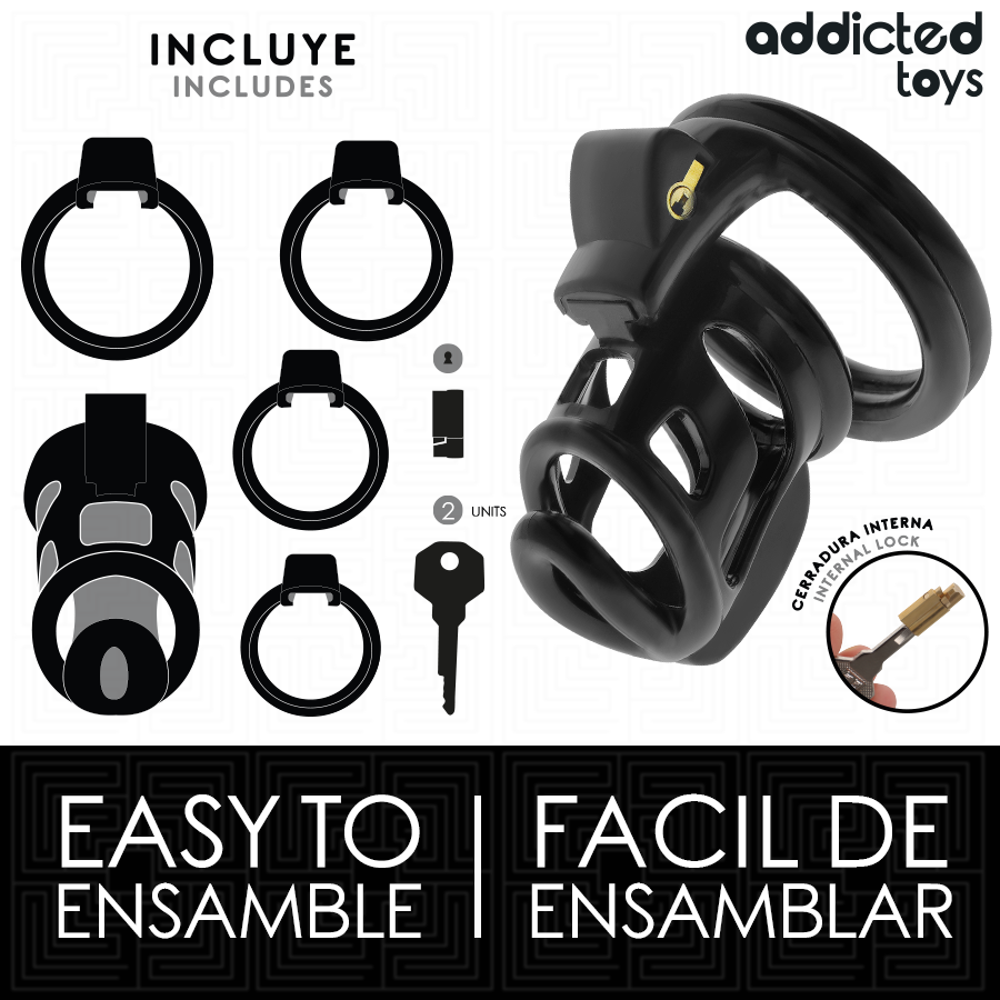 ADDICTED TOYS LOCKED - GILDEN CAGE SILIKON PENIS CAGE 8,5 CM