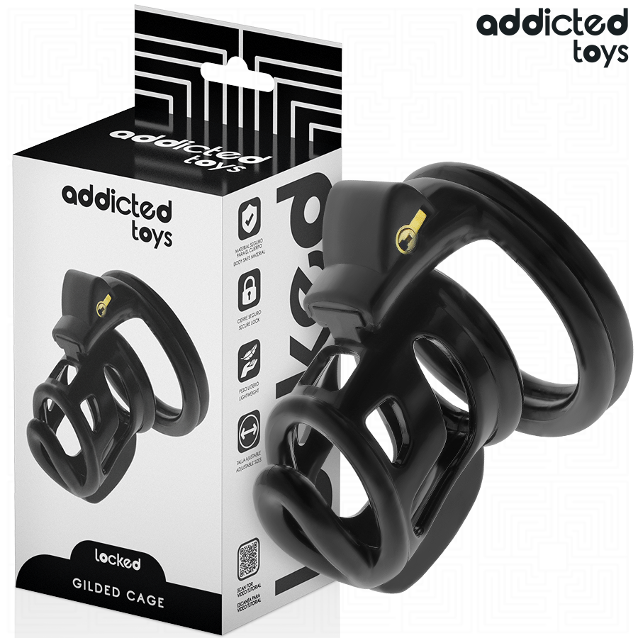 ADDICTED TOYS LOCKED - GILDEN CAGE SILIKON PENIS CAGE 8,5 CM