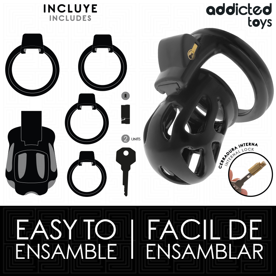 ADDICTED TOYS LOCKED - SILENT KEEP PENIS CAGE 7,5 CM