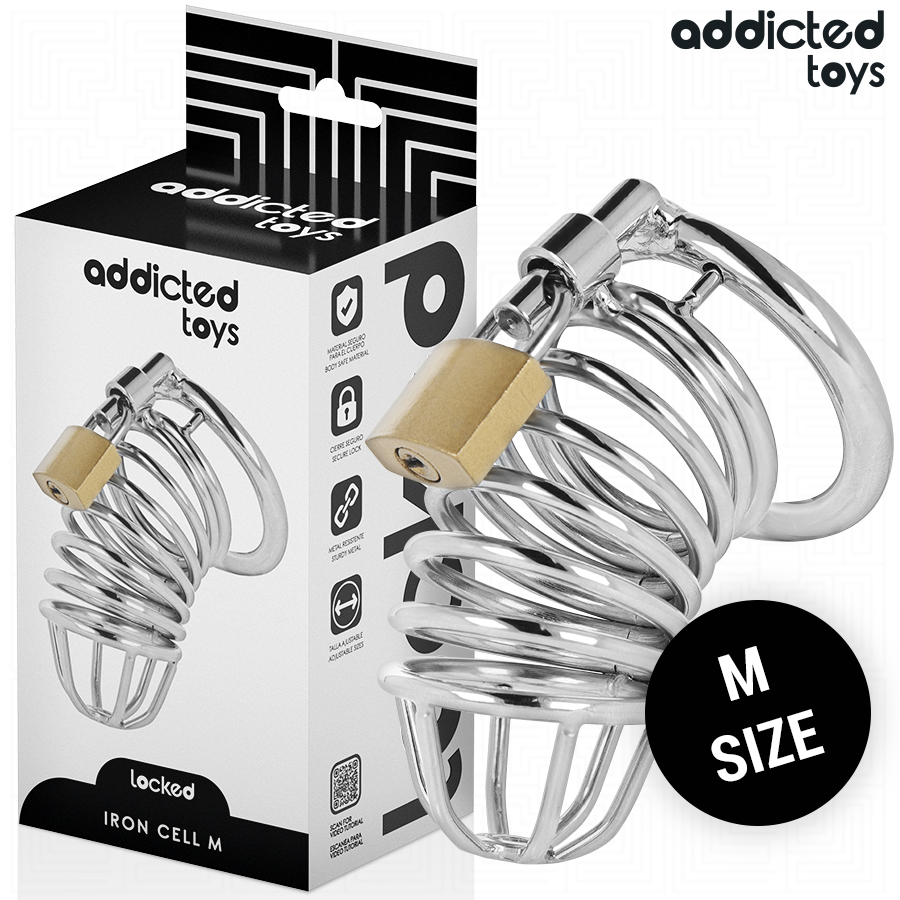 ADDICTED TOYS LOCKED - METALL PENISBUR FÖR KONTROLL STORLEK M
