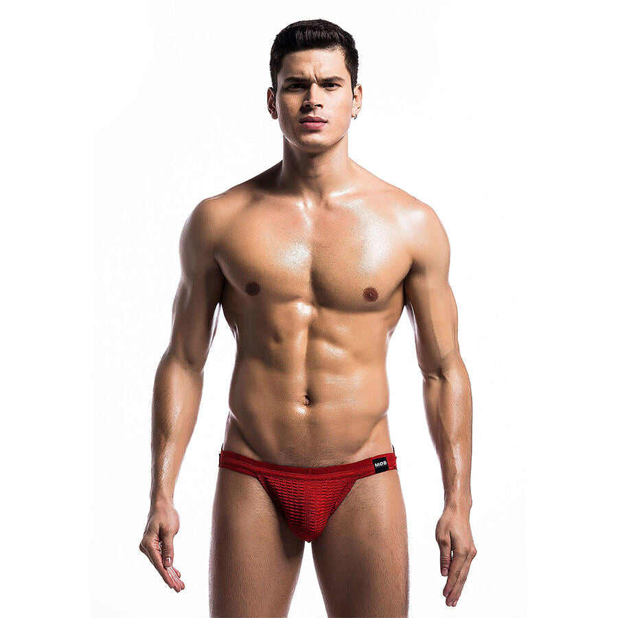 MOB - RÖD FETISH JOCKSTRAP BADDRÄKT STORLEK S