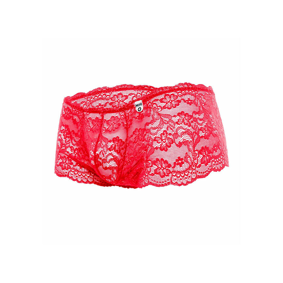 Röd spetsboxer för män i storlek L/XL