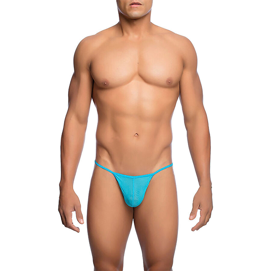 MOB - Transparent T-formad String Aqua Storlek S/M