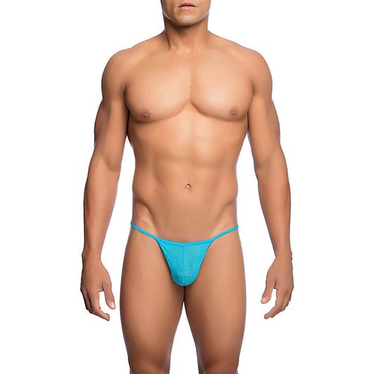 MOB - Transparent T-formad String Aqua Storlek S/M