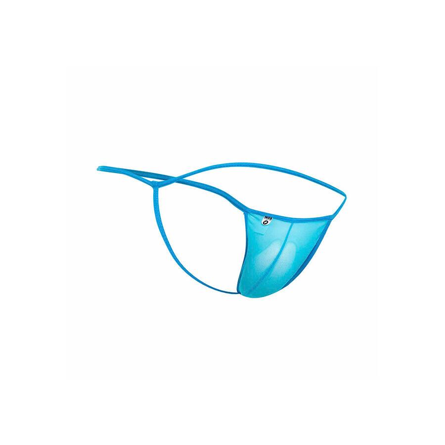 MOB - Transparent T-formad String Aqua Storlek S/M