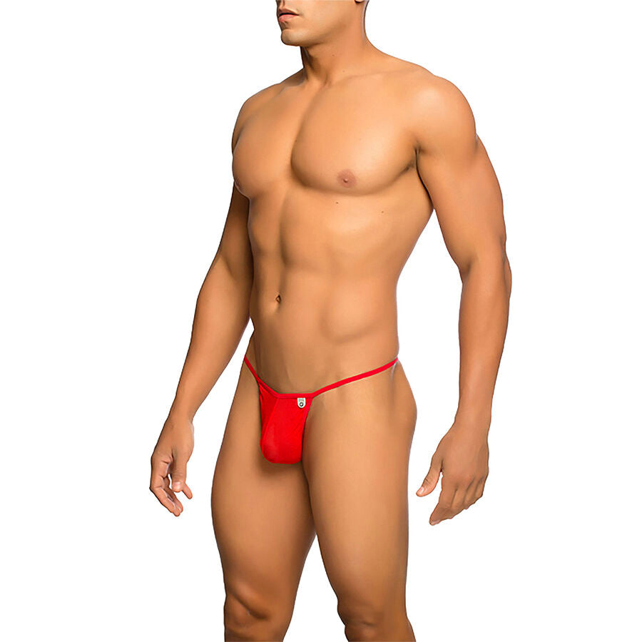 MOB - RÖD T-SHAPED TRANSPARENT THONG STORLEK S/M