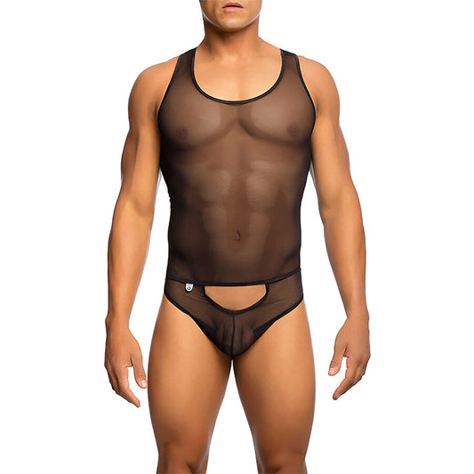 MOB - Transparent svart bodysheer storlek S/M