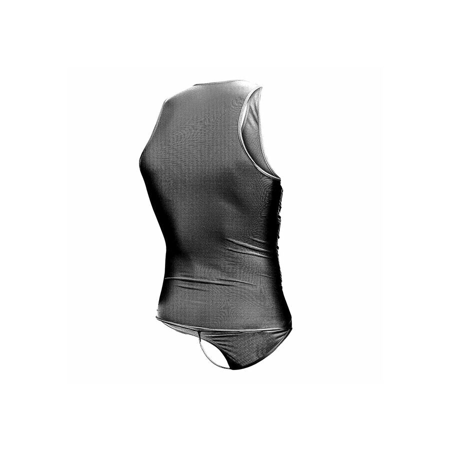 MOB - Transparent svart bodysheer storlek S/M