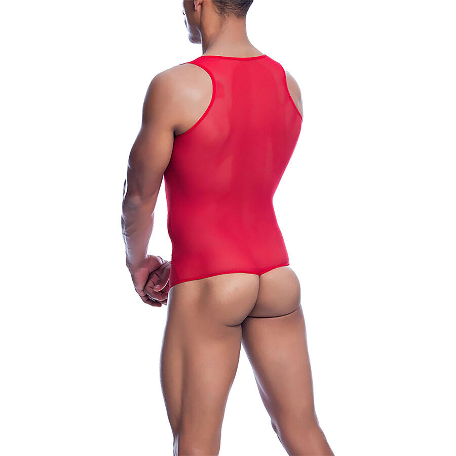 MOB - Röd Transparent Bodysheer Storlek S/M