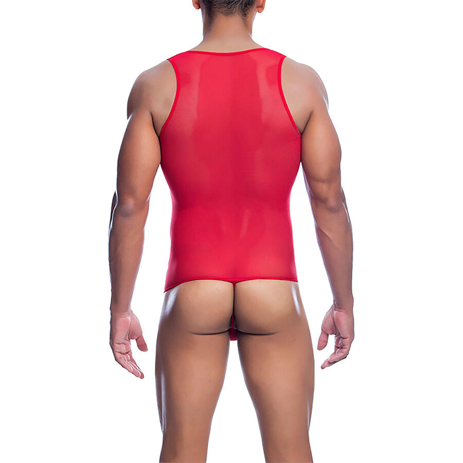 MOB - Röd Transparent Bodysheer Storlek S/M