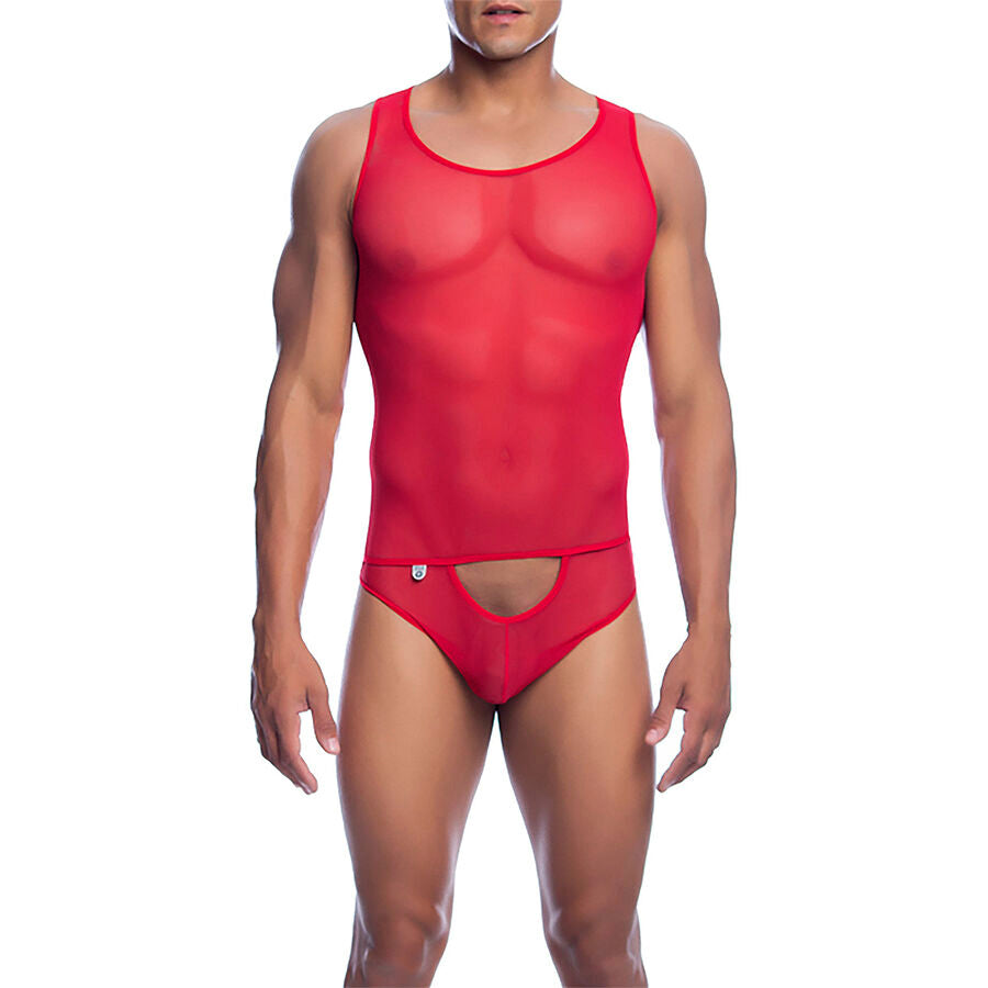 MOB - Röd Transparent Bodysheer Storlek S/M