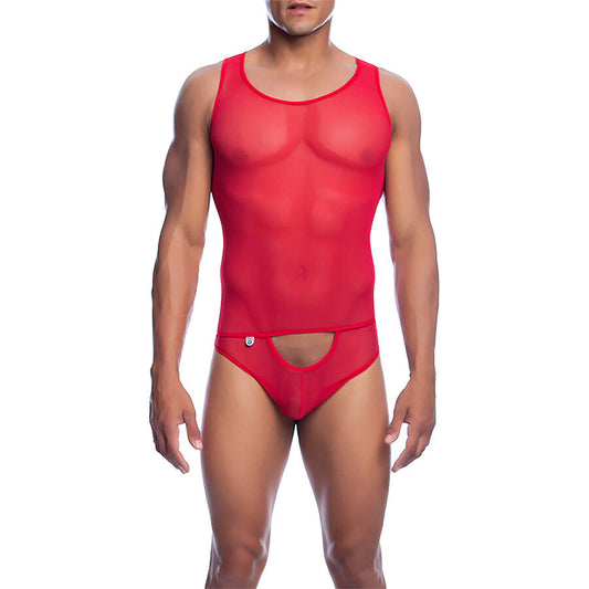 MOB - Röd Transparent Bodysheer Storlek S/M