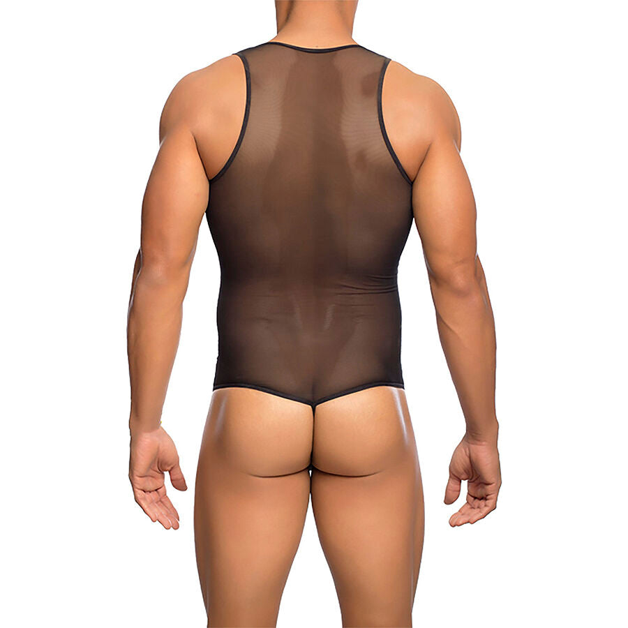 MOB - Transparent svart bodysheer storlek L/XL