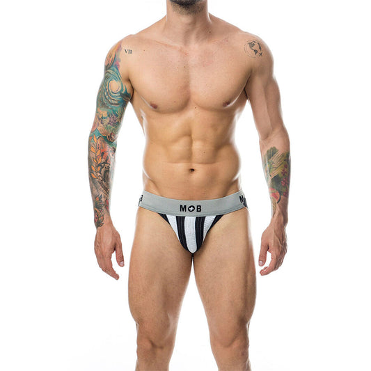 MOB - CLASSIC STRIPE WHITE JOCK STORLEK S