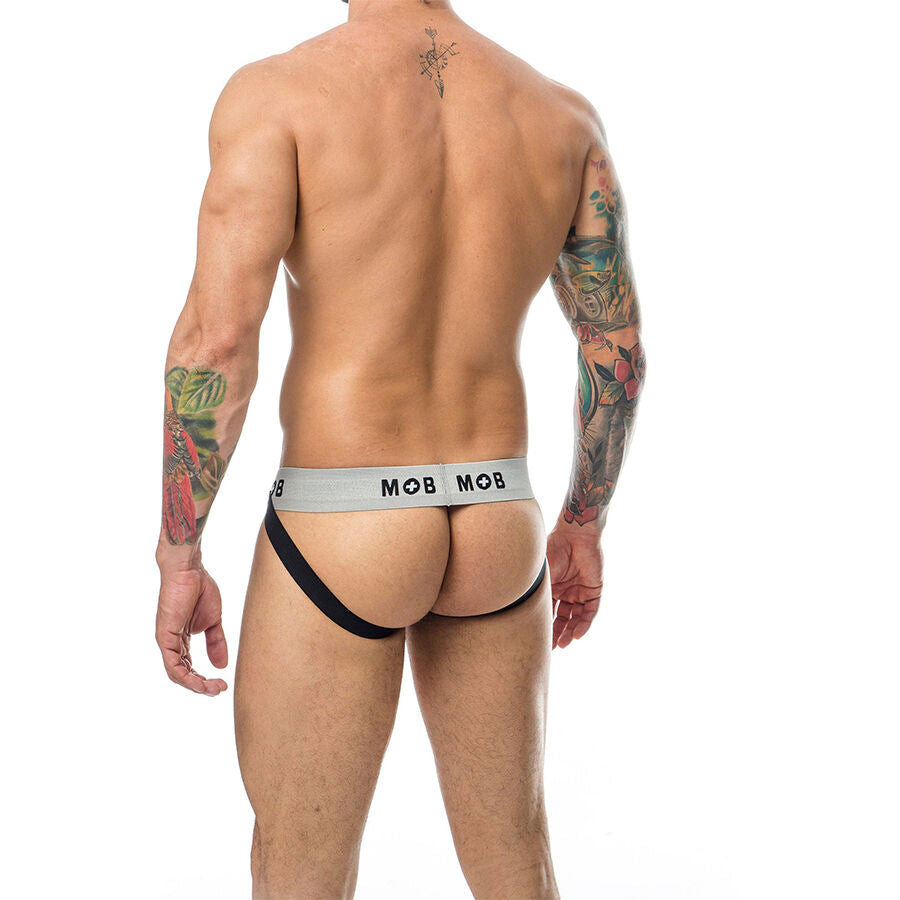 MOB - CLASSIC STRIPE WHITE JOCK STORLEK L
