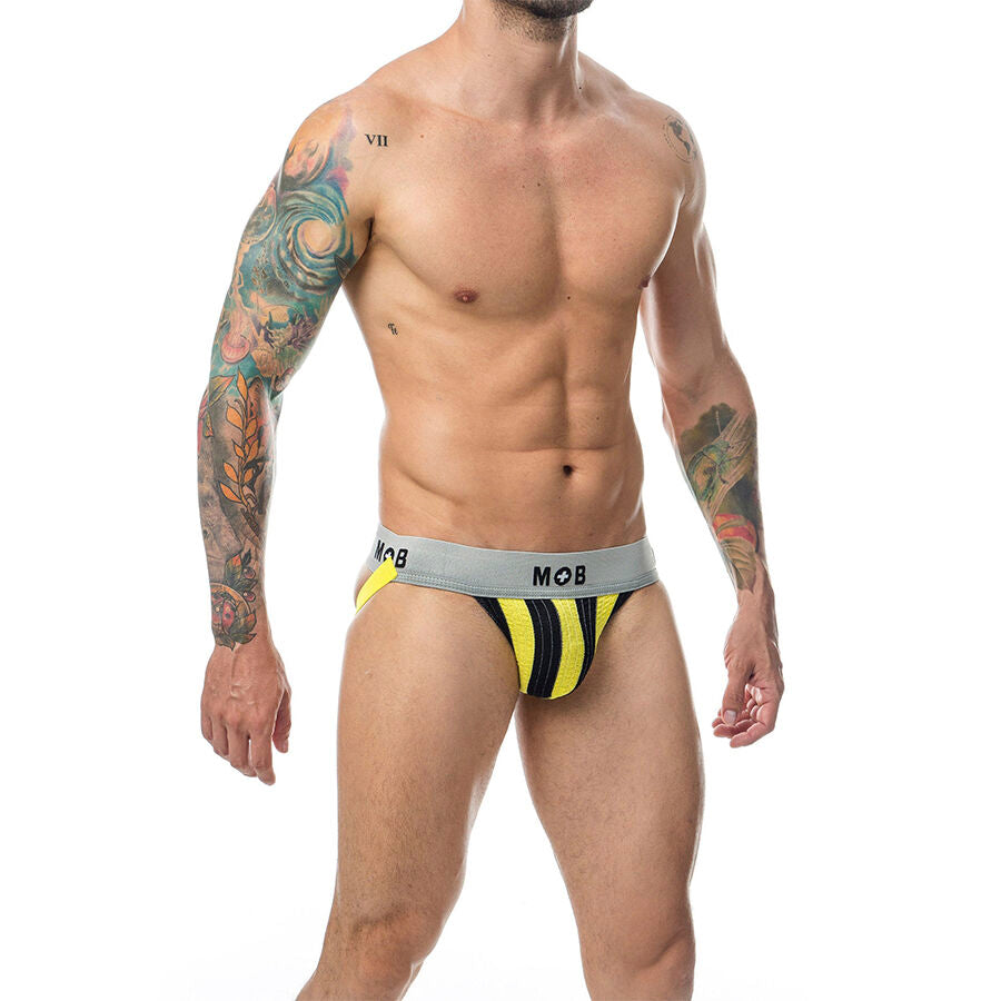 MOB - CLASSIC STRIPE JOCK GUL STORLEK XL