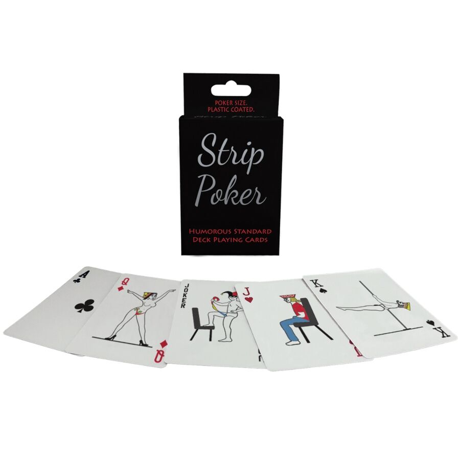 Strip Poker spelkortlek med stripper-tema