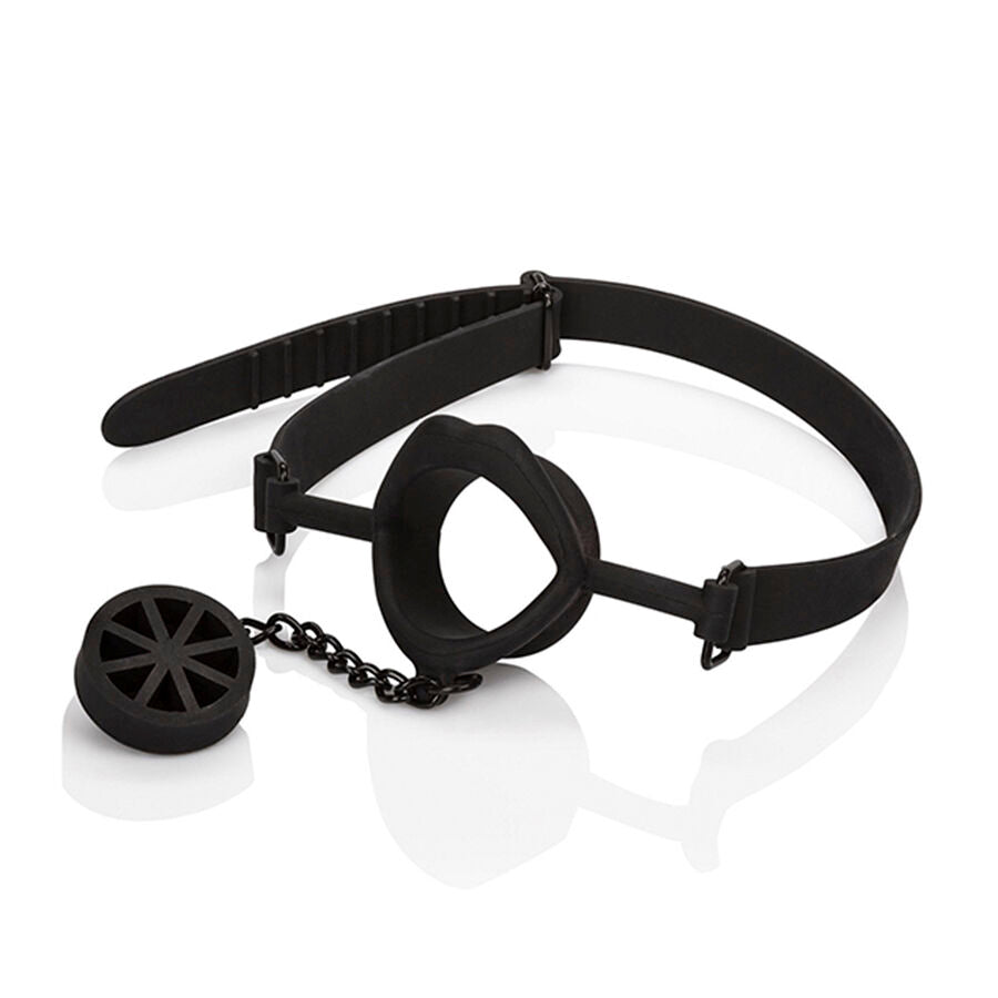 CALEXOTICS - SCANDAL GAG MED SVART SILIKONSTOPP