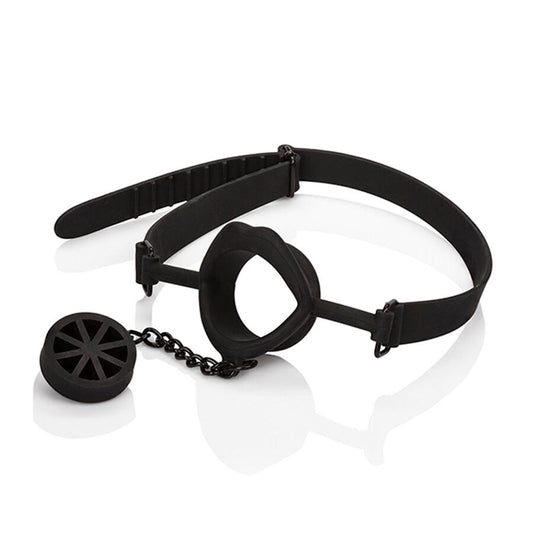 CALEXOTICS - SCANDAL GAG MED SVART SILIKONSTOPP
