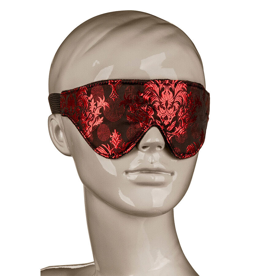 CALEXOTICS - SCANDAL OPAQUE ÖGONMASK MED RÖDA DETALJER