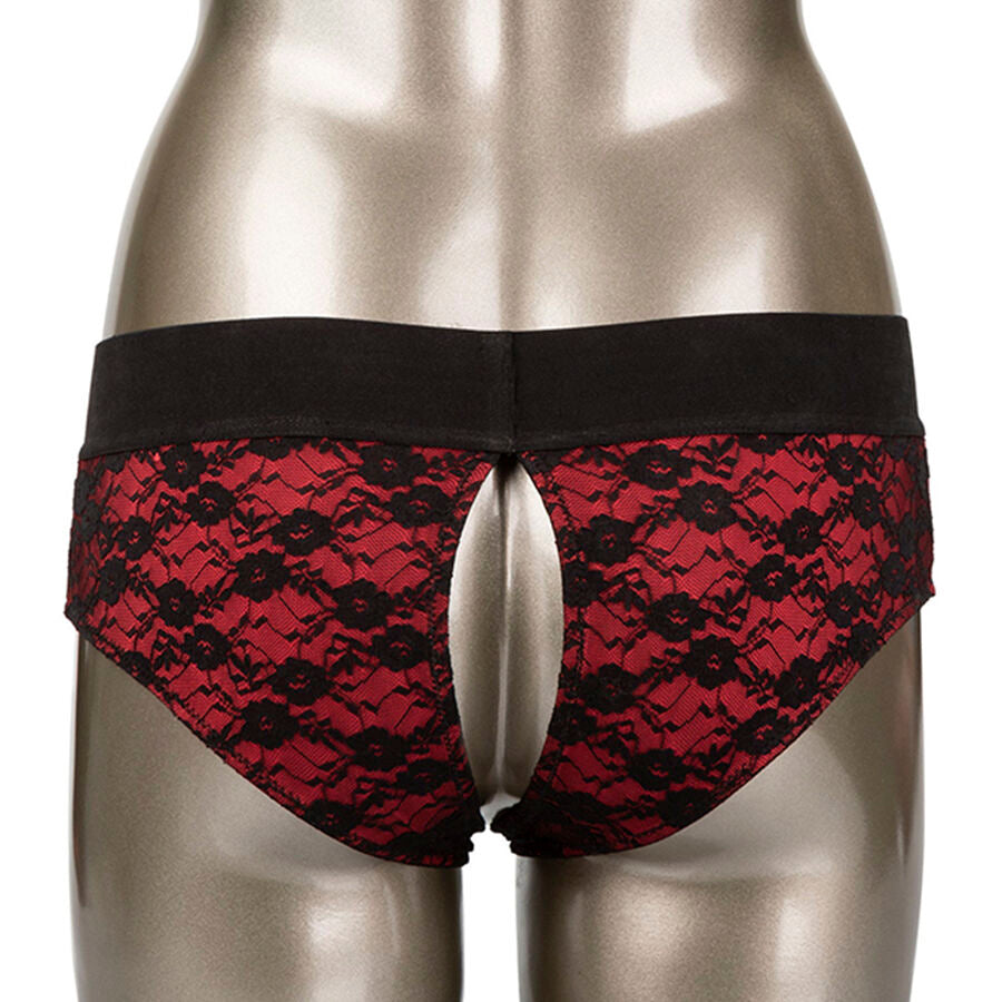 Crotchless underkläder med dildo från CalExotics